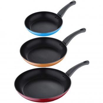 San Ignacio Q2837 Set 3 Piezas sartenes Aluminio Forjado inducción Monza