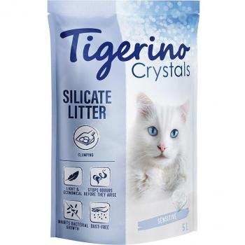 Tigerino Crystals Sensitive Non-Scented Clumping Cat Litter - Economy Pack: 3 x 5L