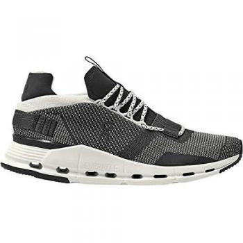 Cloudnova Textile Men's Low-Top Sneakers - Black and White Performance Trainers