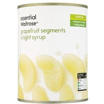 La toronja en almíbar 540 g esencial Waitrose