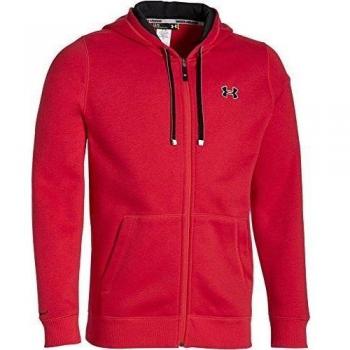 Under Armour Fitness - Sweatshirt CC Storm Rival Full Zip - Forro para hombre, color Rojo, talla L