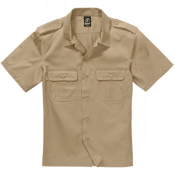 Brandit Mens Shirt US kurzarm, Color:beige;Größe:S