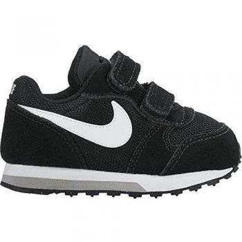 Nike MD Runner 2 (Tdv), Zapatos de Primeros Pasos para Bebés, Negro / Blanco / Gris (Black / White-Wolf Grey), 19 1/2 EU