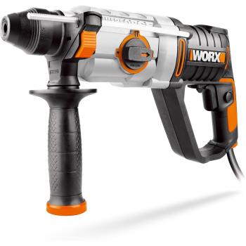 Martillo sds plus, motor horizontal, 800W, Worx WX332 sds plus, 3 posiciones, picador