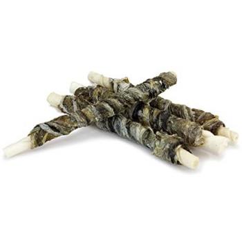 Arquivet Snack Twist con Piel de Bacalao Enrollada para Perros 100 gr - Snacks naturales, 13 cm, 100% naturales, chuches caninas, producto light