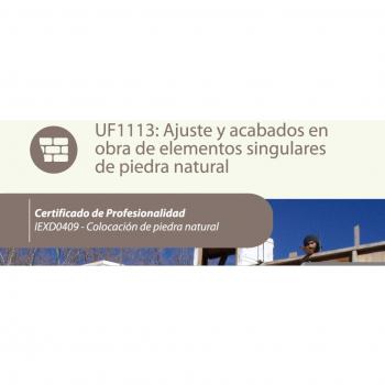 Ajuste y acabados en obra de elementos singulares de piedra natural. iexd0409