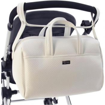 Bolsa de canastilla Rosy Fuentes - Canastilla de bebé, diseño elegante, material resistente, incluye compartimentos para organización, fácil de limpiar, asas cómodas para transporte