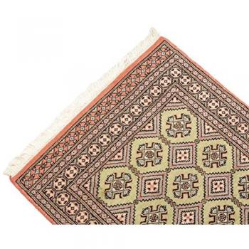 Alfombra auténtica de lana de mano de Cachemira, 160x92 cm, Pakistán
