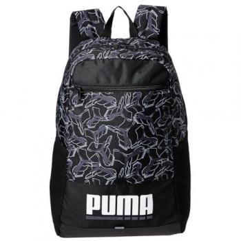 Mochila Puma Plus Negra con Estampado de Gato, Talla Única