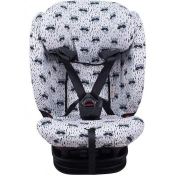 Jyoko Funda para Silla de Coche Compatible con Maxi Cosi - Bébé Confort Titan Pro - Protección Óptima del Asiento - Diseño Racoon Town