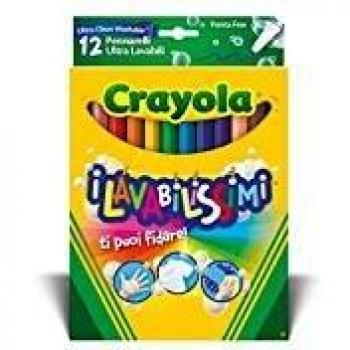 12 Marcadores Crayola de Punta Fina Lavables
