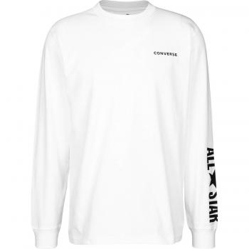 Converse All Star Camiseta de Manga Larga Optical White