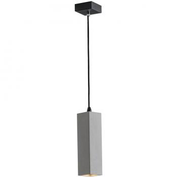 Lámpara colgante de diseño Kruk gris oscuro 120-25 cm, cuadrada delgada, tipo GU10