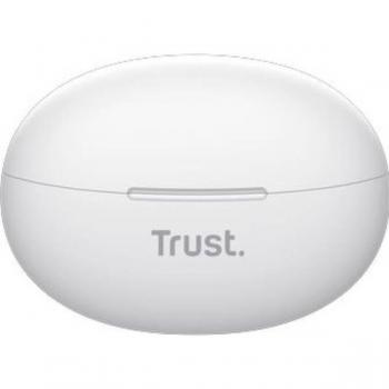 Auriculares Trust Yavi ENC V1.0 con Tecnología Bluetooth y Estuche de Carga en Color Blanco