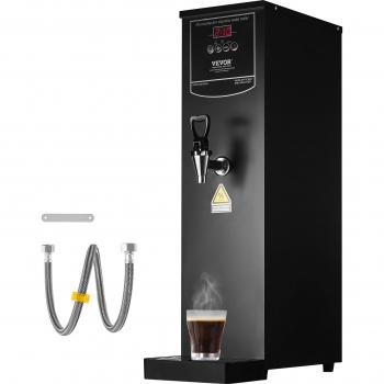 Hervidor de Agua Eléctrico Comercial VEVOR 20L, 3000W, Calentamiento Rápido con Tubo de Acero Inoxidable para 200 Tazas