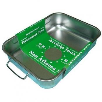 Lasagnera Inox Antiadherente 35x26 cm, Fabricación Italia