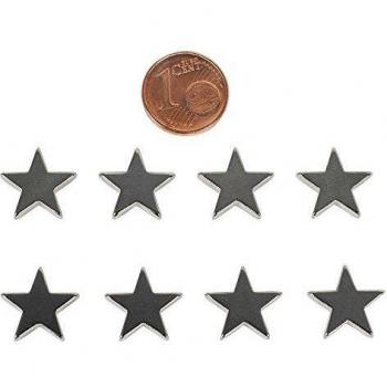 HAB & GUT -MC000-S- 8 Imanes Ultra potentes Estrella, N40 - neodimio, 15 x 3 mm