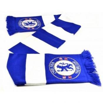 Bufanda oficial Chelsea FC Jacquard Bar Azul/Blanco One Size