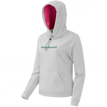 TRANGO Poppi Sudadera, Mujer, Blanco/Fresa, S