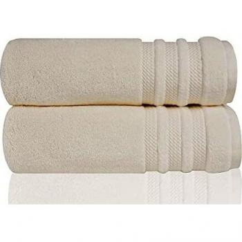 TRIDENT Juego Toallas de baño - Luxury Hotel Collection - Toallas Grandes, 100% algodón, 625 gsm, 2 Piezas Juego Toallas de baño, Ultra Suave, Lujoso, Extra Absorbente