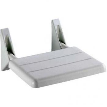 Wenko Asiento Plegable de Ducha, Acrilonitrilo Butadieno Estireno, Blanco, 36x32x19 cm