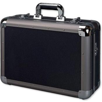 Alumaxx Multifunktionskoffer Explorer, Piloten Koffer aus Aluminium, Aktenkoffer in Schwarz, Fotokoffer Maletín de piloto, 46 cm, 12 Liters, Negro