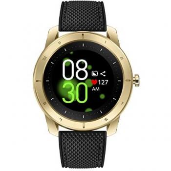 Reloj inteligente Kenneth Cole New York Wellness con tecnología de salud, modos deportivos y capacidades de smartphone, juego de regalo dorado, diámetro 45 mm