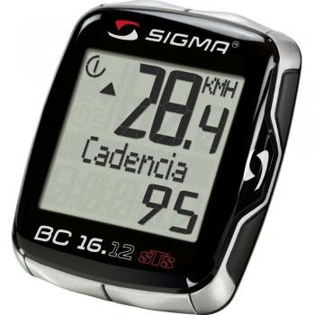 Sigma 06131 BC 16.12 STS CAD - Ciclocomputador, color negro