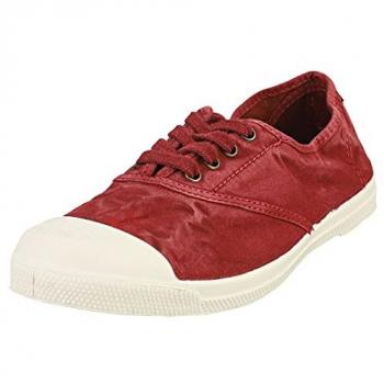 Zapatillas Eco Natural World de Algodón Orgánico y Caucho para Mujer - Color Burdeos - Modelo 102E Talla 37