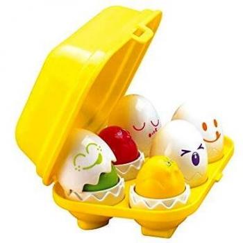 Toomies de Bizak, Set de Huevos Encajables, Huevos Encajables Bebé, Juego para Aprender Formas y Colores, Incluye 1 Caja con 6 Huevos