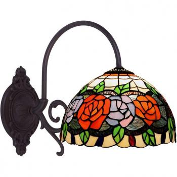 Aplique de Pared Viro Rosy Multicolor con Brazo Curvado y Pantalla 1 Luz