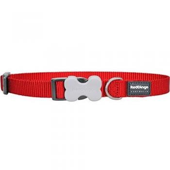 Collar para Perro Red Dingo Liso Rojo (1,2 x 20-32 cm)