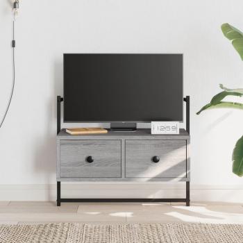 Mueble para TV de pared gris Sonoma 60,5x30x51 cm de madera multicapa