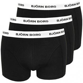 Björn Borg Men's Cotton Stretch Contrast Boxershorts 3-Pack - Blue, Red, Navy