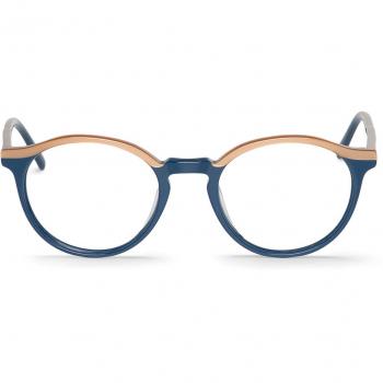 Mr. Boho Button ACWR21-00 Men's Eyeglasses Blue Size 50 - Frame Only, Blue Light Block Available