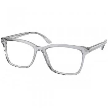 Prada PR 14WV U431O1 Crystal Grey Square Glasses for Men
