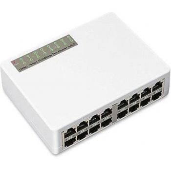 10/100Mbps 16 Ports Fast Ethernet LAN RJ45 Vlan Network Switch Switcher Hub Desktop