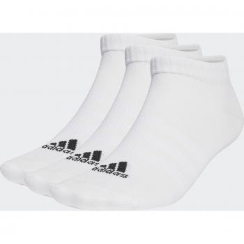 adidas Unisex Thin and Light Sportswear Low Cut Socks 3 Pack White, Size: 34-36/2-3.5