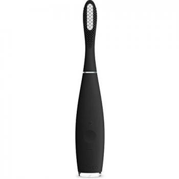 FOREO ISSA Hybrid Sonic Electric Toothbrush, Cool Black, Silicone + PBT Polymer, USB Rechargeable, Swedish Designed Smart Toothbrush with 2 Year Warranty & 10 Year Quality Guarantee