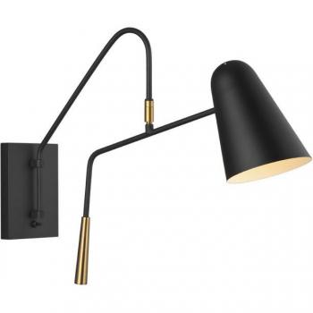 Aplique de pared Simon Minuit Negro 43,9 Cm E27