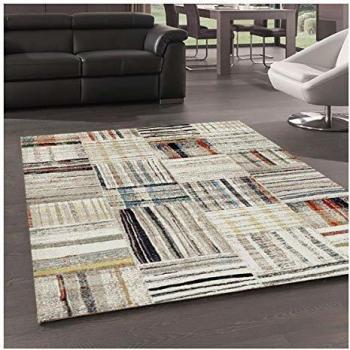 Alfombra Bereber Étnica Beige 160x230 Ideal para Salón