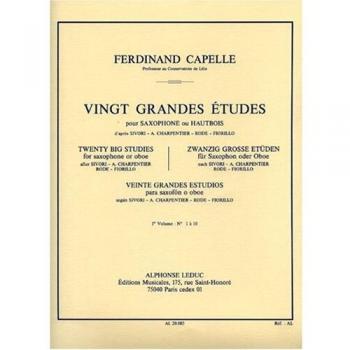 Estudios Avanzados para Saxofón u Oboe - Volumen 1 de Ferdinand Capelle