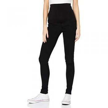 MAMALICIOUS Mlsanibel Slim Jegging Pantalones premamá, Negro