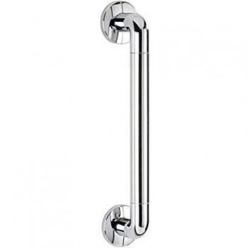 WENKO Barra de seguridad Secura 43 cm, cromo, Aluminio, 43 x 7 x 8 cm, Cromo