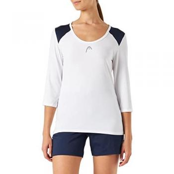 Camiseta Head Club 22 Tech Mujer - Tecnología Moisture Transfer, Elástica y Cómoda, Diseño Sofisticado