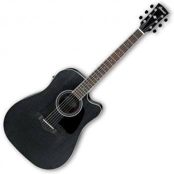 Ibanez AW84CE-WK Weathered Black Electro-Acoustic Dreadnought Guitar