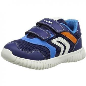 Geox B Waviness Boy A, Zapatillas Bebé-Niños, Azul