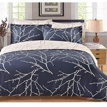 VIVILINEN Juego de Funda de Edredón de Suave Microfibra Juego de Ropa de Cama Fibra de Poliéster Funda de Nórdica y 2 Fundas de Almohada