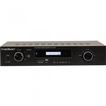 Madison MAD1400BT-BK - Amplificador Hi-Fi con estéreo, color negro