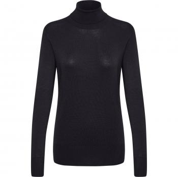 Kaffe Astrid Women's Black Roll Neck Turtleneck Sweater Size S